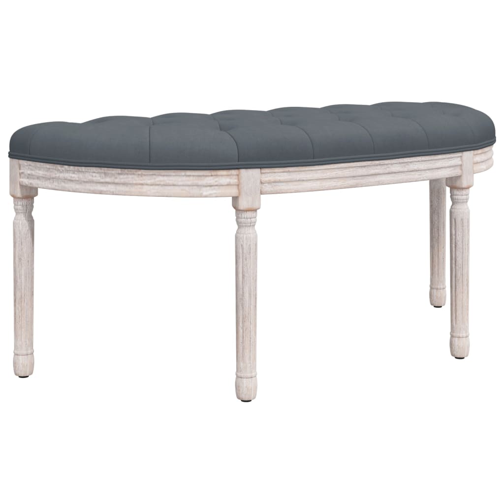Panca Grigio Scuro 110,5x45x49 cm in Velluto
