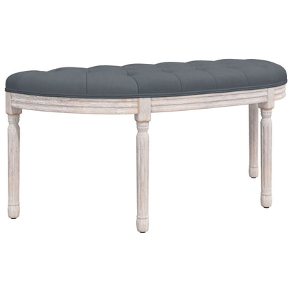Panca Grigio Scuro 110,5x45x49 cm in Velluto