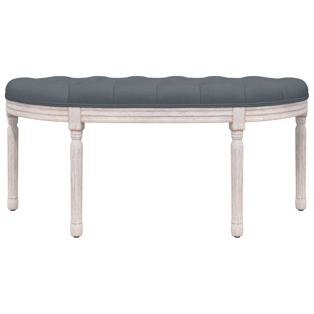 Panca Grigio Scuro 110,5x45x49 cm in Velluto