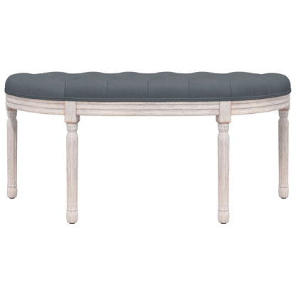 Panca Grigio Scuro 110,5x45x49 cm in Velluto