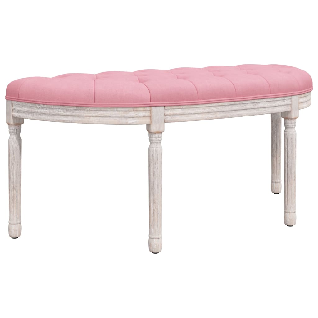 Panca Rosa 110,5x45x49 cm in Velluto