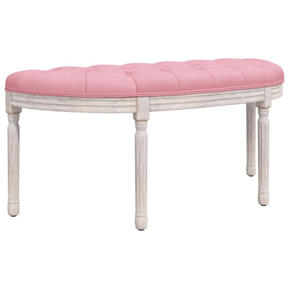 Panca Rosa 110,5x45x49 cm in Velluto