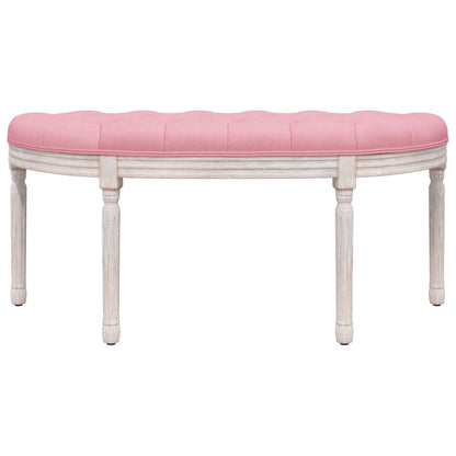 Panca Rosa 110,5x45x49 cm in Velluto