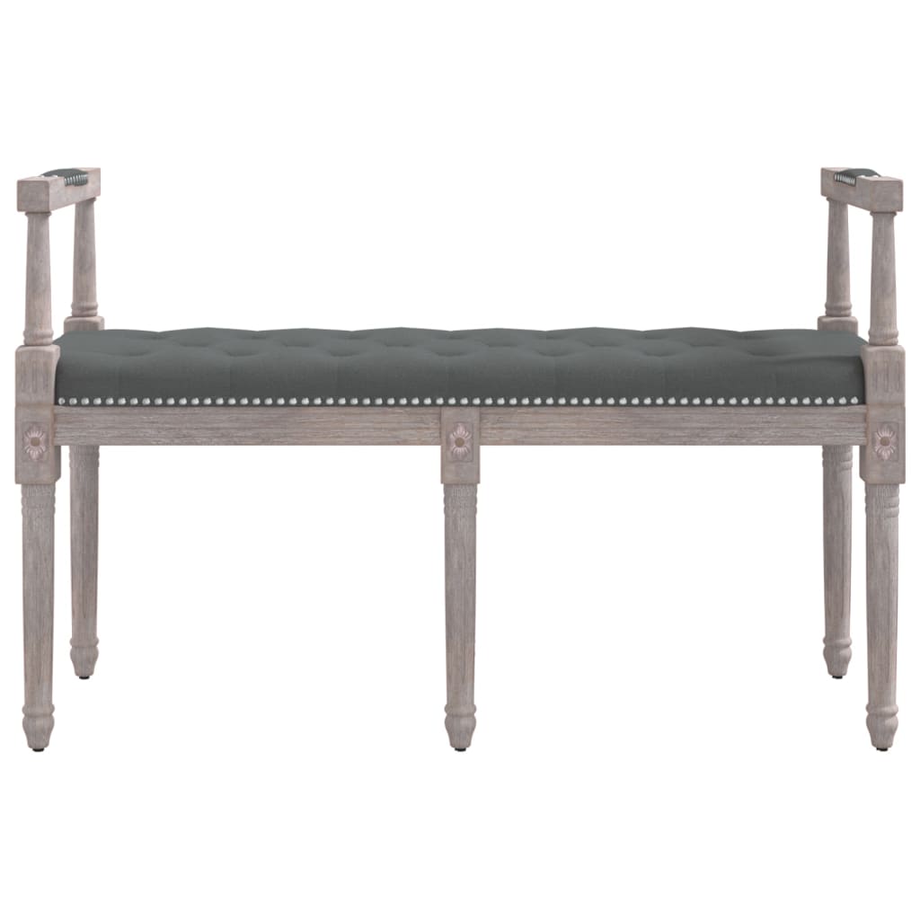Panca Grigio Scuro 110x40x70 cm in Tessuto