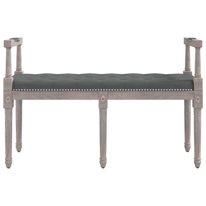 Panca Grigio Scuro 110x40x70 cm in Tessuto