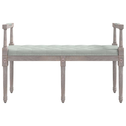 Panca Grigio Chiaro 110x40x70 cm in Velluto