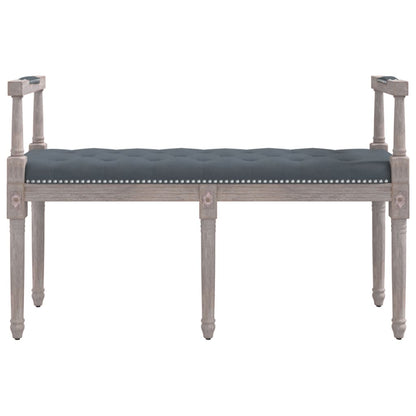 Panca Grigio Scuro 110x40x70 cm in Velluto