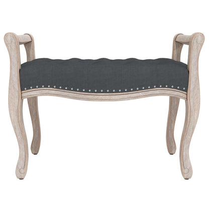 Panca Grigio Scuro 80x45x60 cm in Velluto