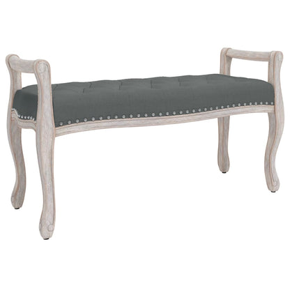 Panca Grigio Scuro 110x45x60 cm in Tessuto