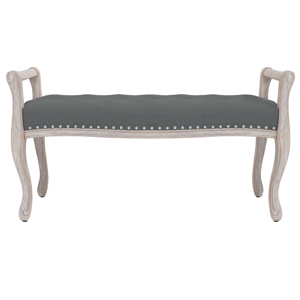 Panca Grigio Scuro 110x45x60 cm in Tessuto