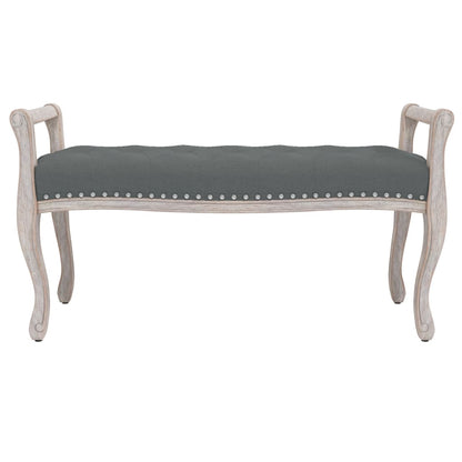 Panca Grigio Scuro 110x45x60 cm in Tessuto