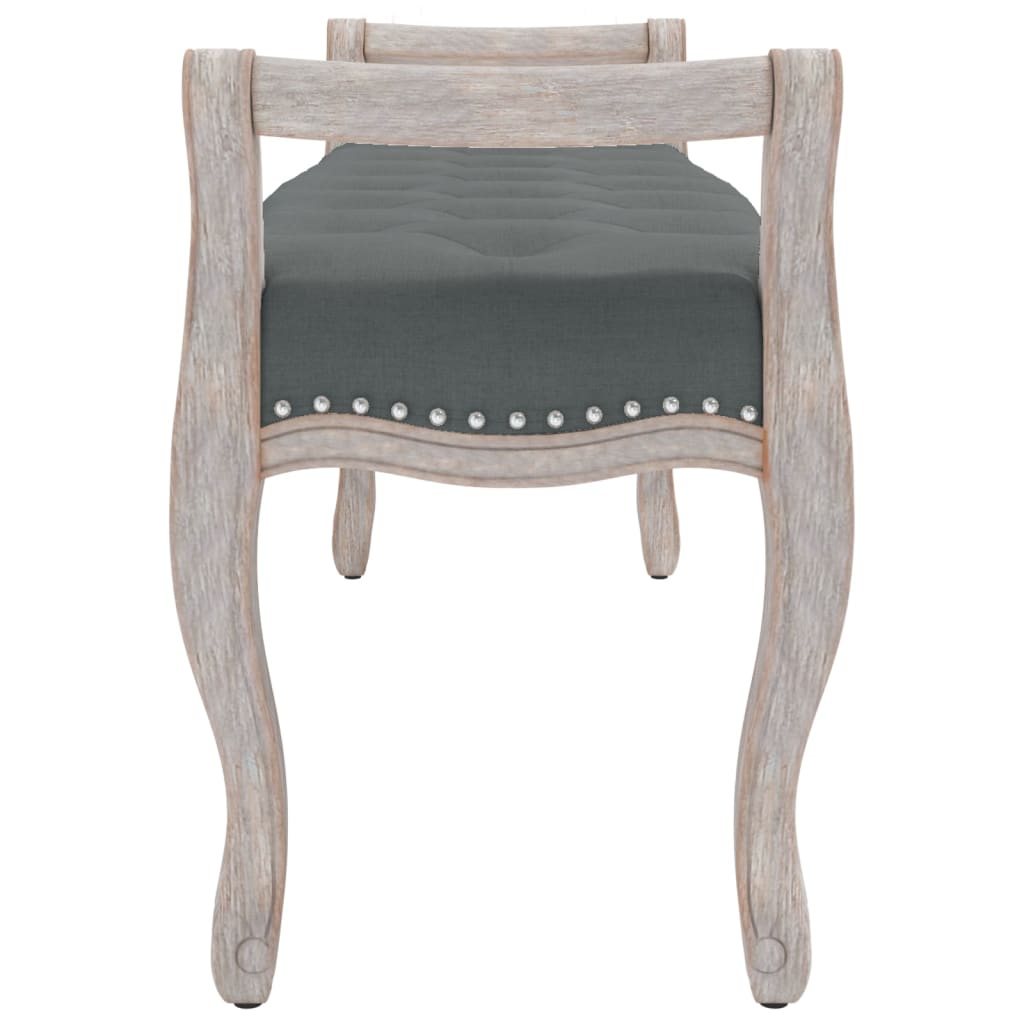 Panca Grigio Scuro 110x45x60 cm in Tessuto