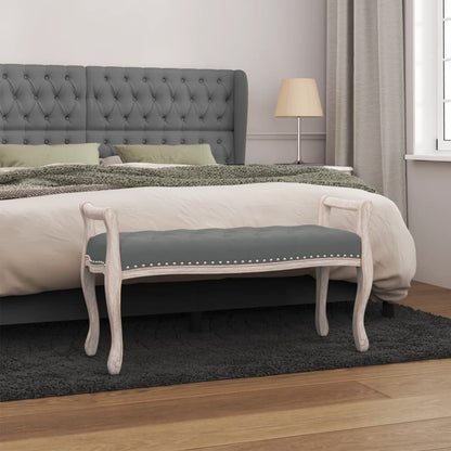 Panca Grigio Scuro 110x45x60 cm in Tessuto