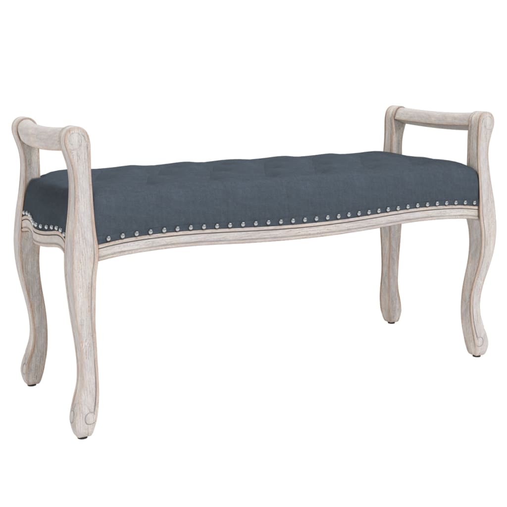 Panca Grigio Scuro 110x45x60 cm in Velluto