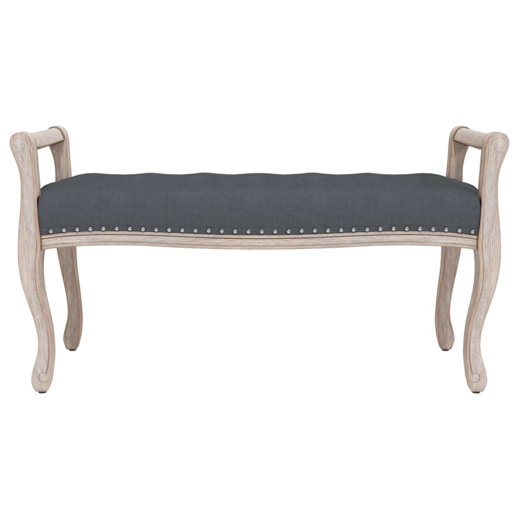 Panca Grigio Scuro 110x45x60 cm in Velluto