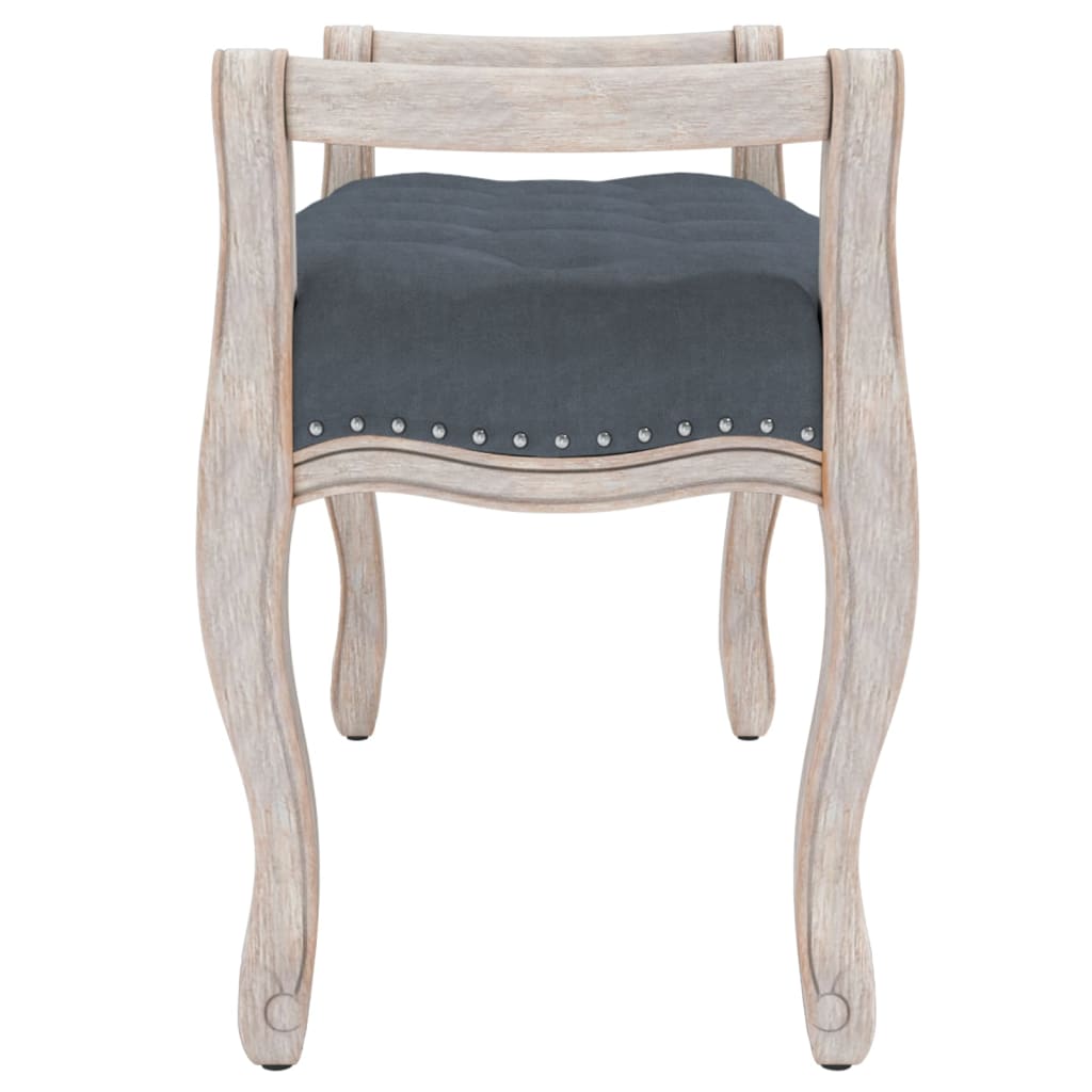 Panca Grigio Scuro 110x45x60 cm in Velluto