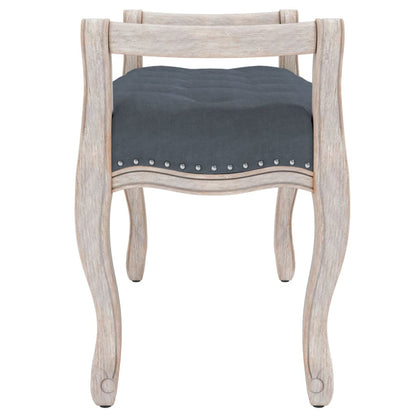 Panca Grigio Scuro 110x45x60 cm in Velluto
