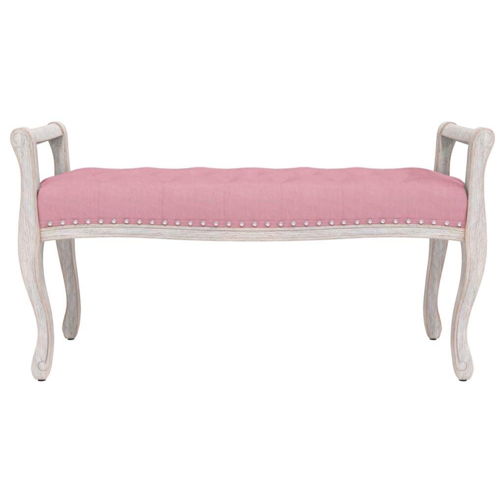 Panca Rosa 110x45x60 cm in Velluto