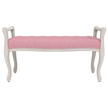 Panca Rosa 110x45x60 cm in Velluto