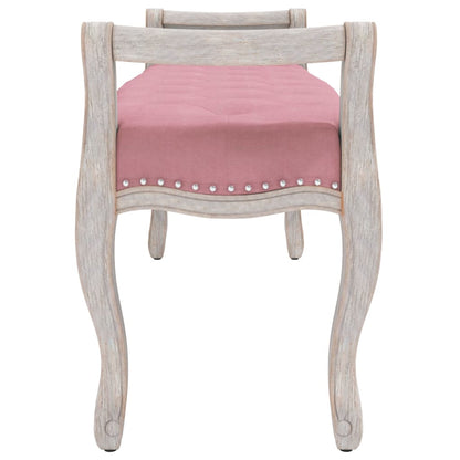 Panca Rosa 110x45x60 cm in Velluto