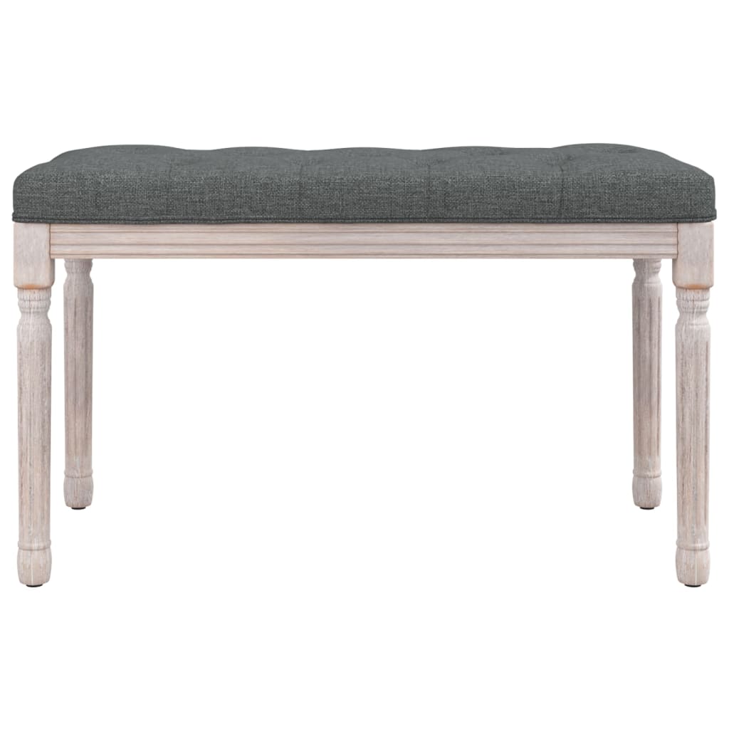Panca Grigio Scuro 80x40x49 cm in Tessuto