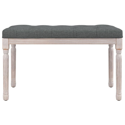 Panca Grigio Scuro 80x40x49 cm in Tessuto