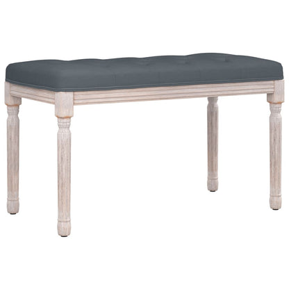 Panca Grigio Scuro 80x40x49 cm in Velluto