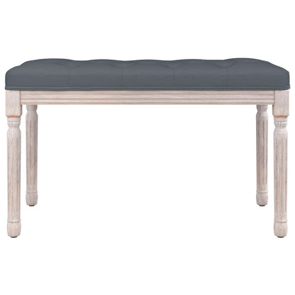 Panca Grigio Scuro 80x40x49 cm in Velluto
