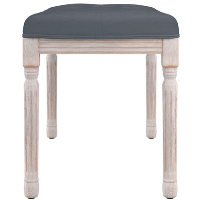Panca Grigio Scuro 80x40x49 cm in Velluto