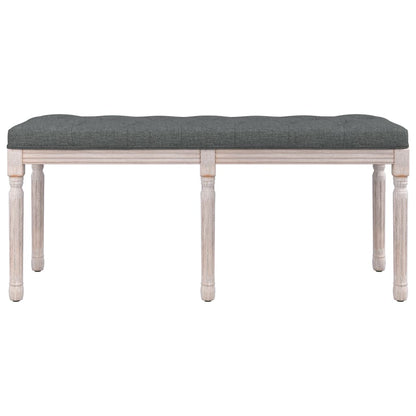 Panca Grigio Scuro 110x40x49 cm in Tessuto