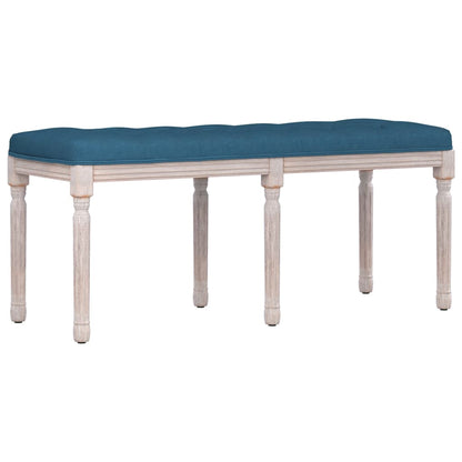 Panca Blu 110x40x49 cm in Velluto