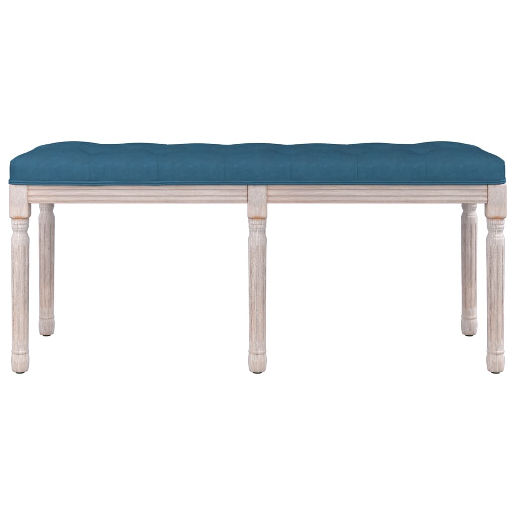 Panca Blu 110x40x49 cm in Velluto