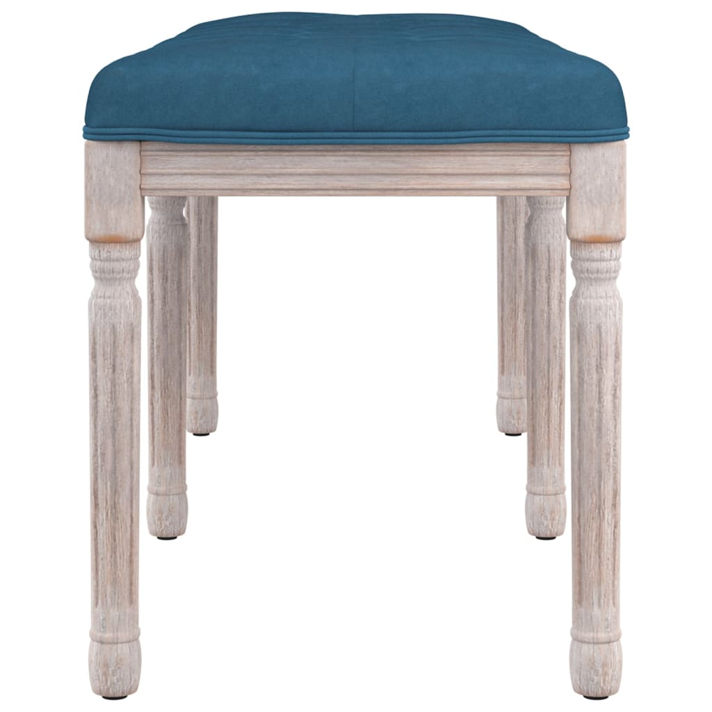 Panca Blu 110x40x49 cm in Velluto