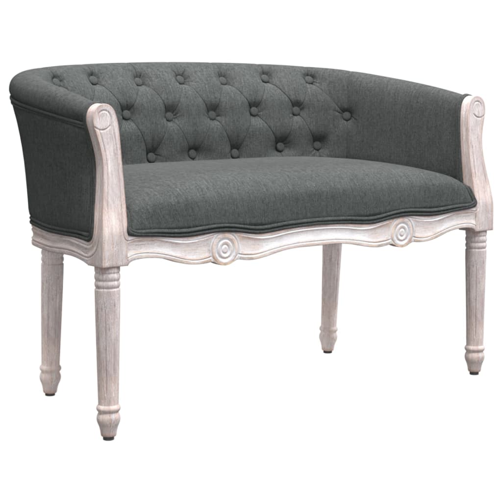 Panca Grigio Scuro 98x56x69 cm in Tessuto