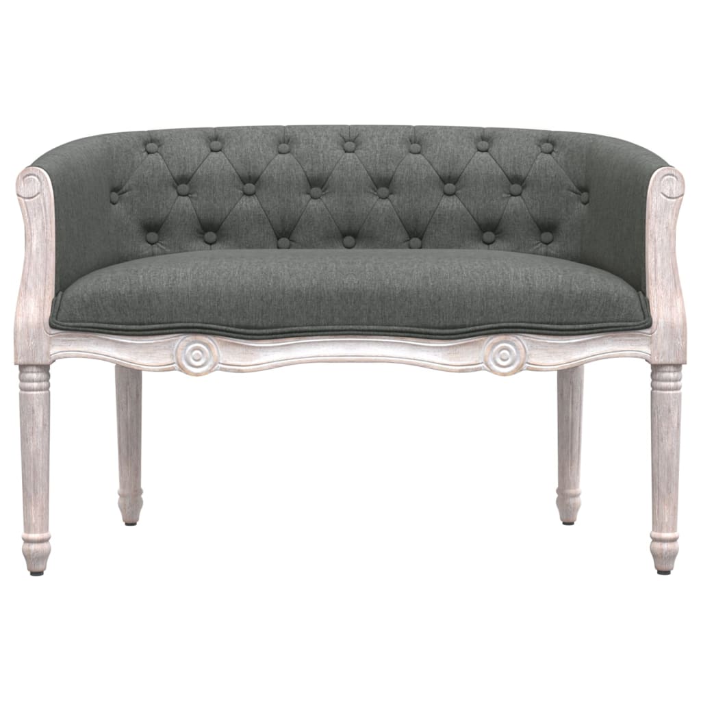 Panca Grigio Scuro 98x56x69 cm in Tessuto