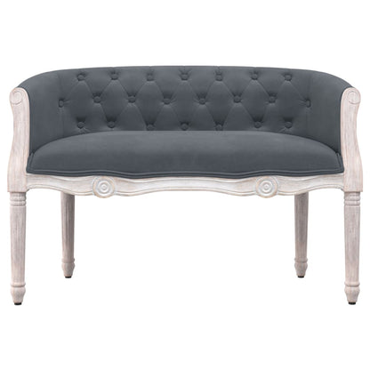 Panca Grigio Scuro 98x56x69 cm in Velluto