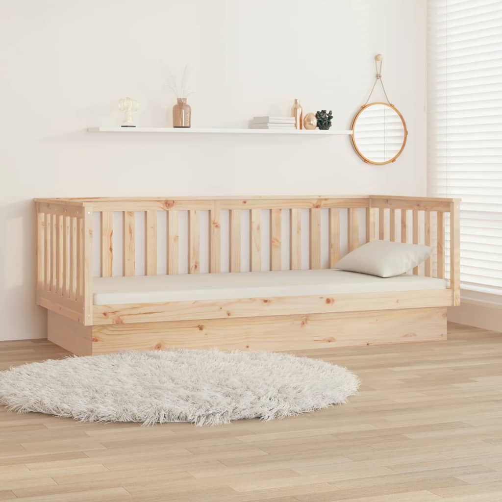 Dormeuse senza Materasso 100x200 cm in Legno Massello di Pino