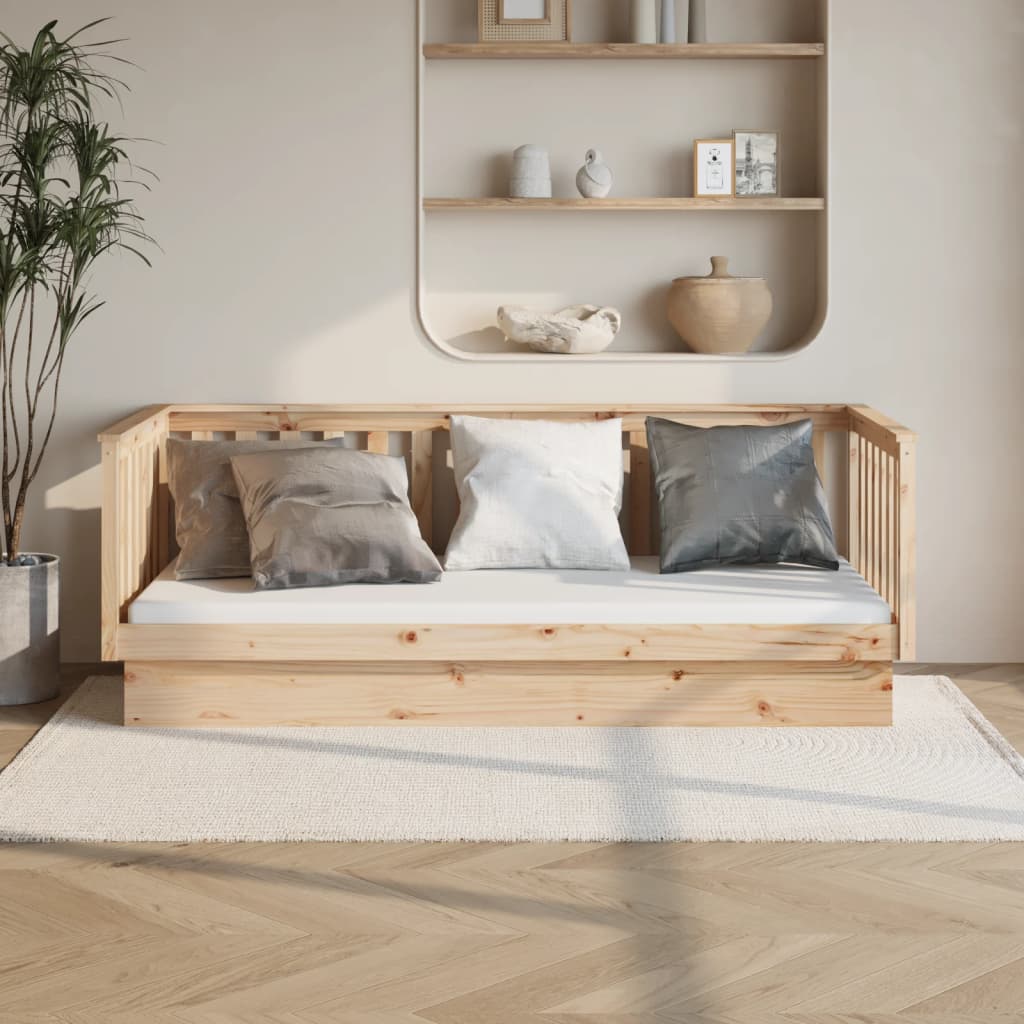 Dormeuse senza Materasso 100x200 cm in Legno Massello di Pino