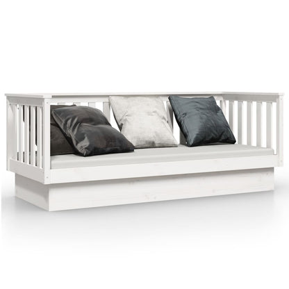 Dormeuse senza Materasso Bianco 75x190 cm in Legno di Pino