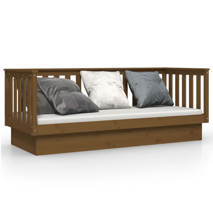 Dormeuse Marrone Ambra 75x190 cm in Legno Massello di Pino