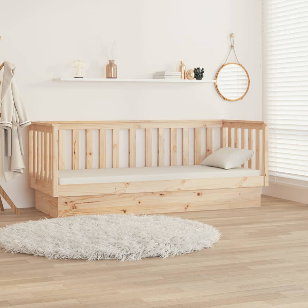 Dormeuse senza Materasso 90x190 cm in Legno Massello di Pino