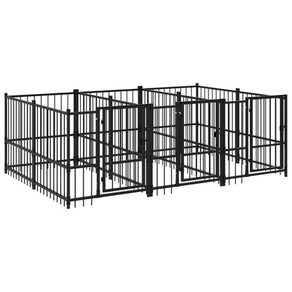 Gabbia per Cani da Esterno in Acciaio 5,63 mÂ²