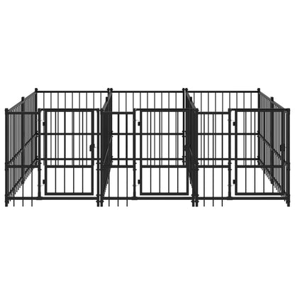 Gabbia per Cani da Esterno in Acciaio 5,63 mÂ²