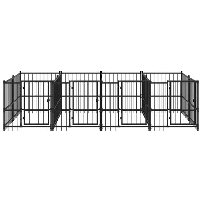 Gabbia per Cani da Esterno in Acciaio 7,51 mÂ²
