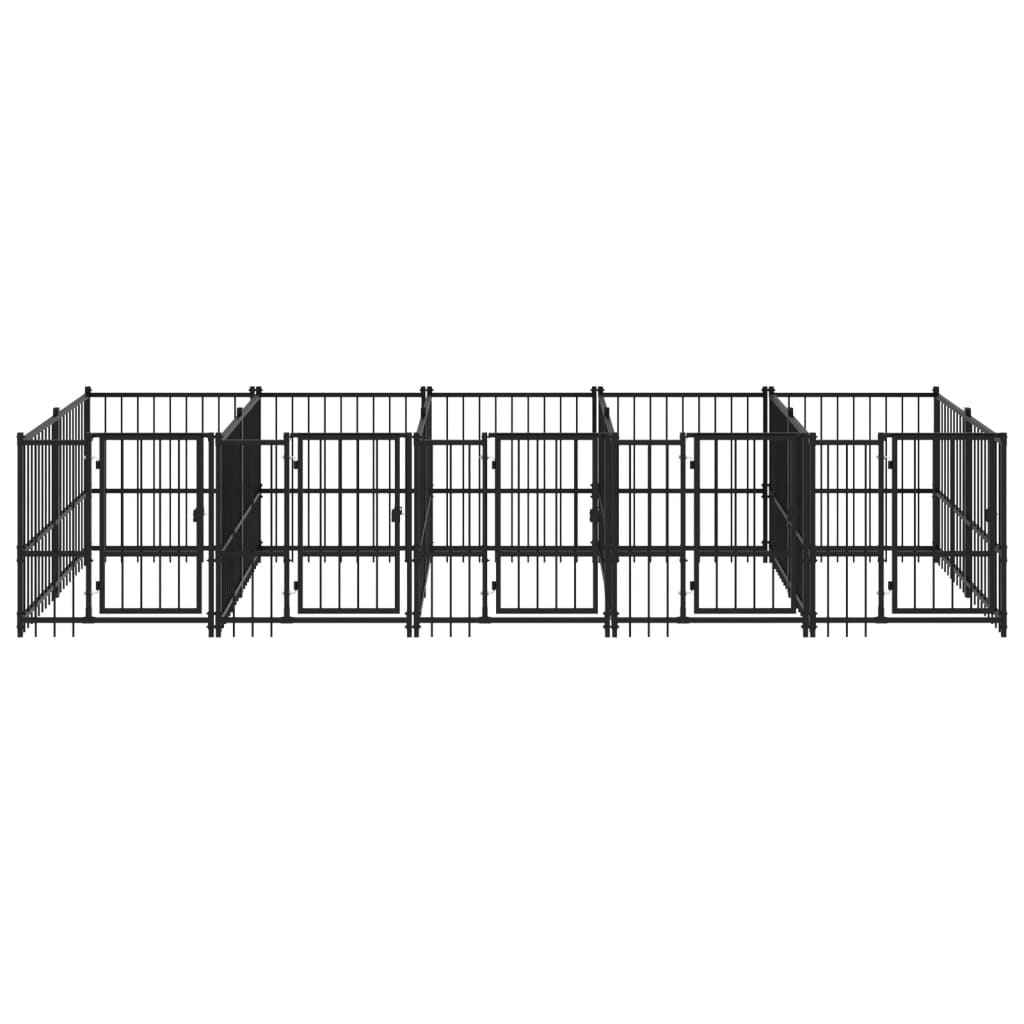 Gabbia per Cani da Esterno in Acciaio 9,38 mÂ²