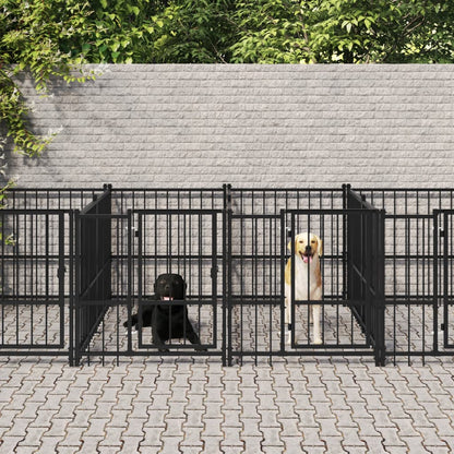 Gabbia per Cani da Esterno in Acciaio 18,77 mÂ²