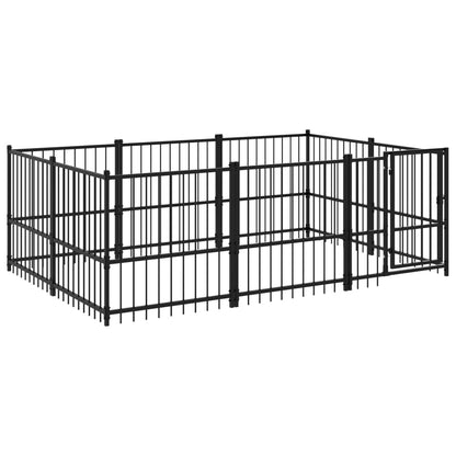 Gabbia per Cani da Esterno in Acciaio 5,63 mÃ‚Â²