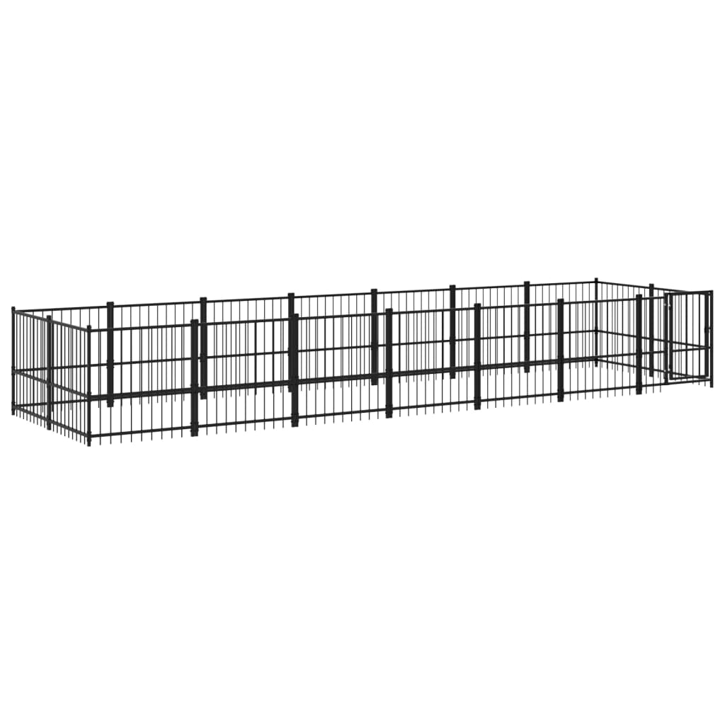 Gabbia per Cani da Esterno in Acciaio 13,14 mÃ‚Â²