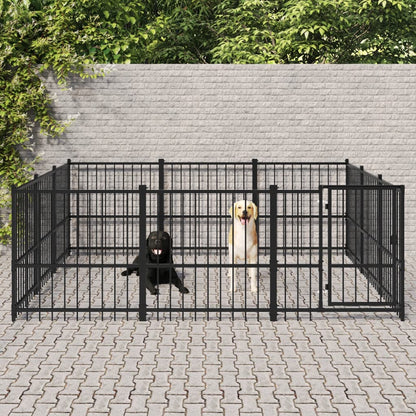 Gabbia per Cani da Esterno in Acciaio 8,47 mÃ‚Â²
