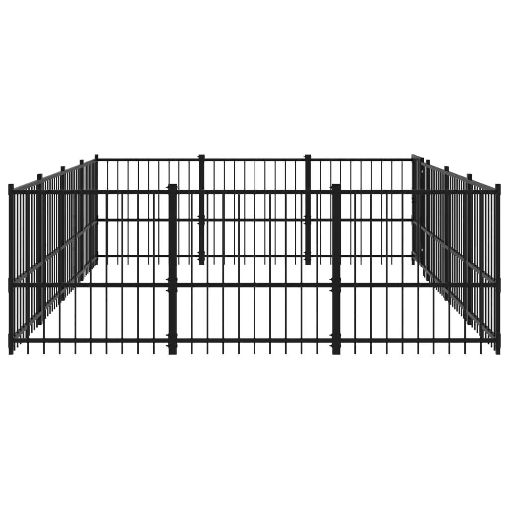Gabbia per Cani da Esterno in Acciaio 11,58 mÃ‚Â²